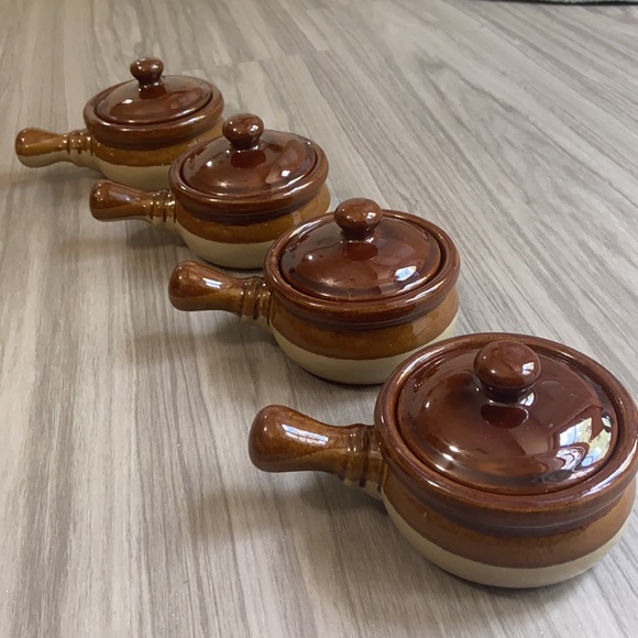 Other - French Onion Soup Bowls with Handles and Lids